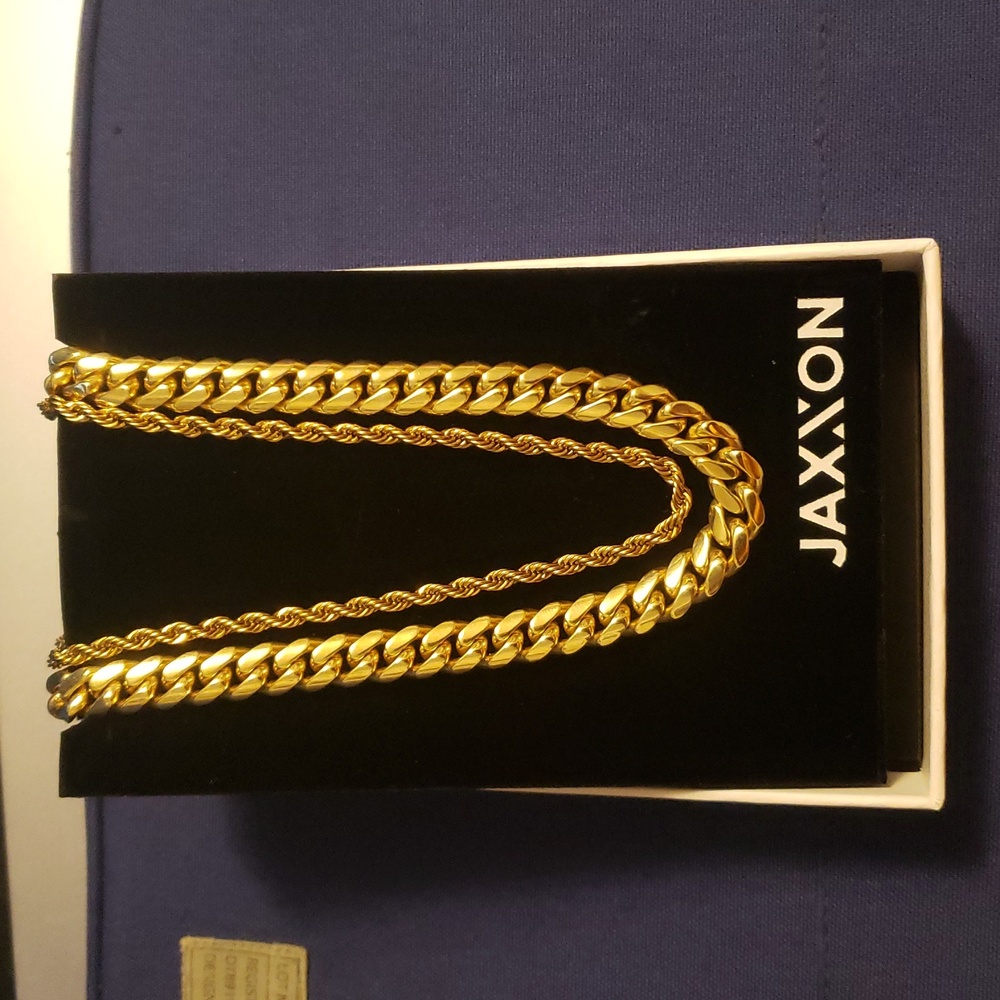 JAXXON Miami Cuban Two Chain & Bracelet Set